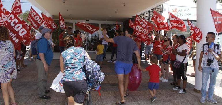 Seguimiento masivo y silencio de la empresa en la primera jornada de huelga en el hotel Be Live