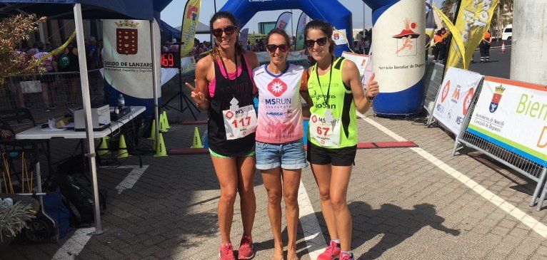 La Asociación de Esclerosis Múltiple recauda 6500 euros en la carrera solidaria MSRUN Lanzarote