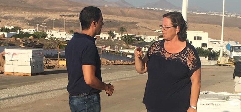 La Agrupación Socialista por Lanzarote denuncia el "mal estado" de la obra de la Avenida Central de Tías