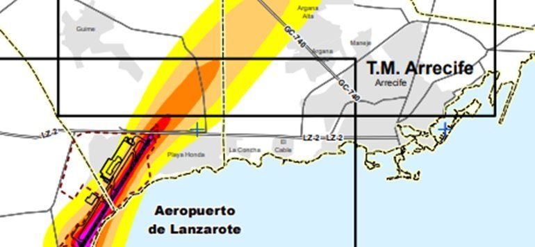 Arrecife aprueba una moción de Somos y exigirá a Aena insonorizar las viviendas afectadas por el ruido de Guacimeta