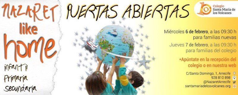 Jornadas de puertas abiertas en el Colegio Santa María de los Volcanes