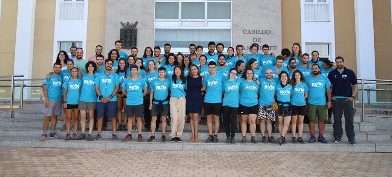 Los 45 universitarios de la novena edición de 'Ruta 7' llegan a Lanzarote