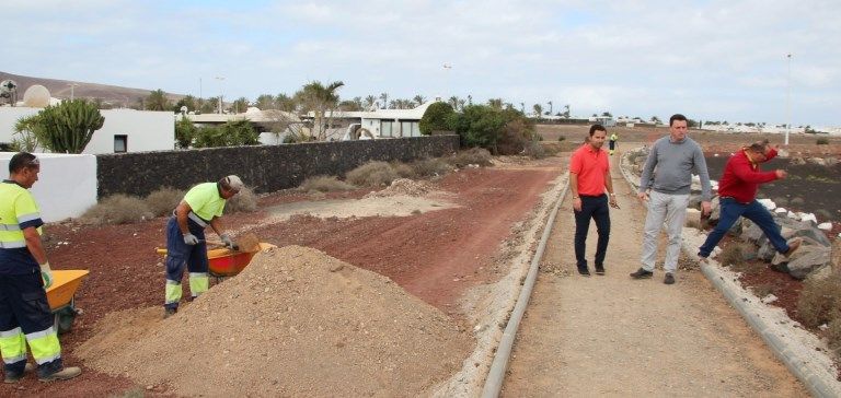 Playa Blanca dispondrá de 1,2 kilómetros más de carril bici