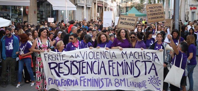 Lanzarote se suma a las manifestaciones por el Día de la Mujer