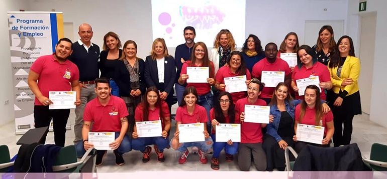 Los alumnos-trabajadores del programa "Animación en Acción III" de Arrecife concluyen su formación