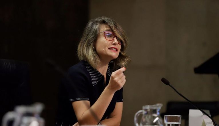 Eva de Anta, durante la inauguración de las jornadas sobre el Estatuto de Autonomía de Canarias