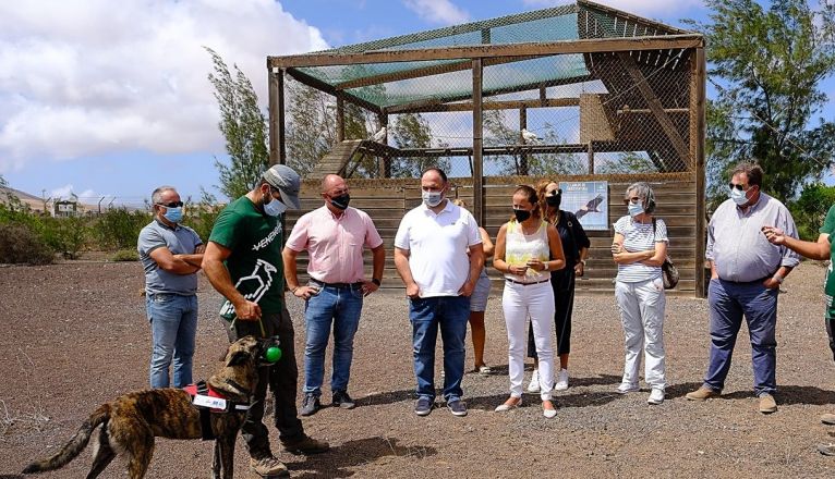 Visita a las instalaciones de la Estación Biológica de La Oliva dedicadas al proyecto Life Egyptian Vulture