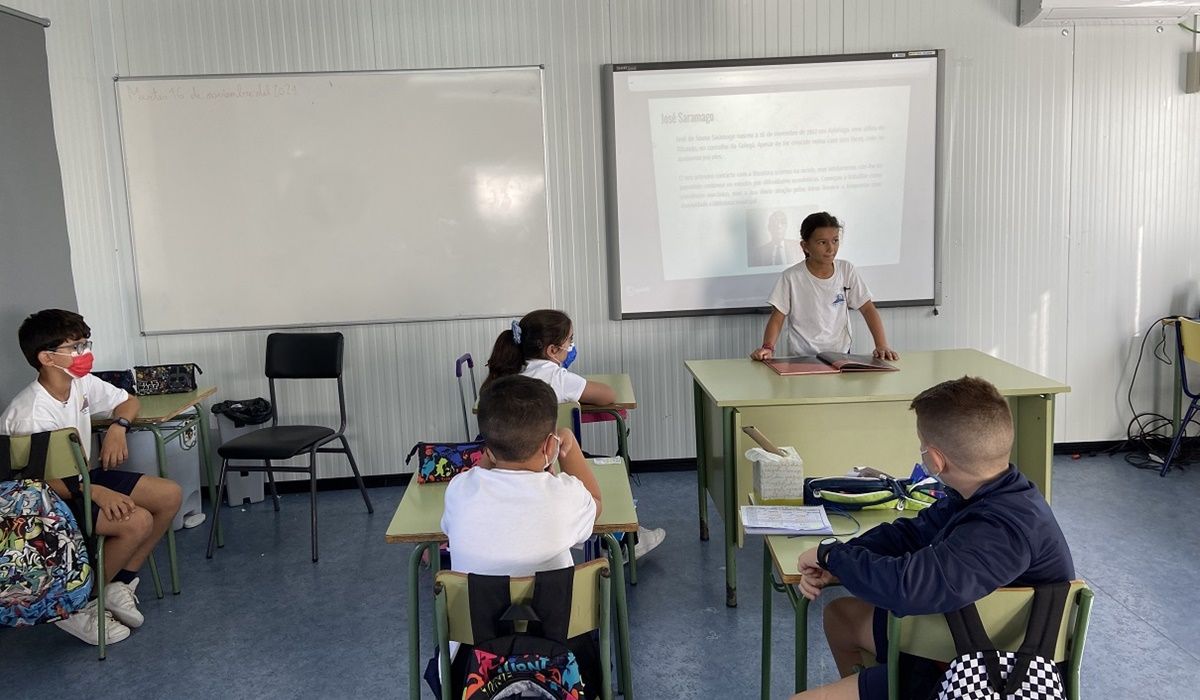 Lecturas La flor más grande del mundo, centenario Saramago, en el CEIP Guiguan