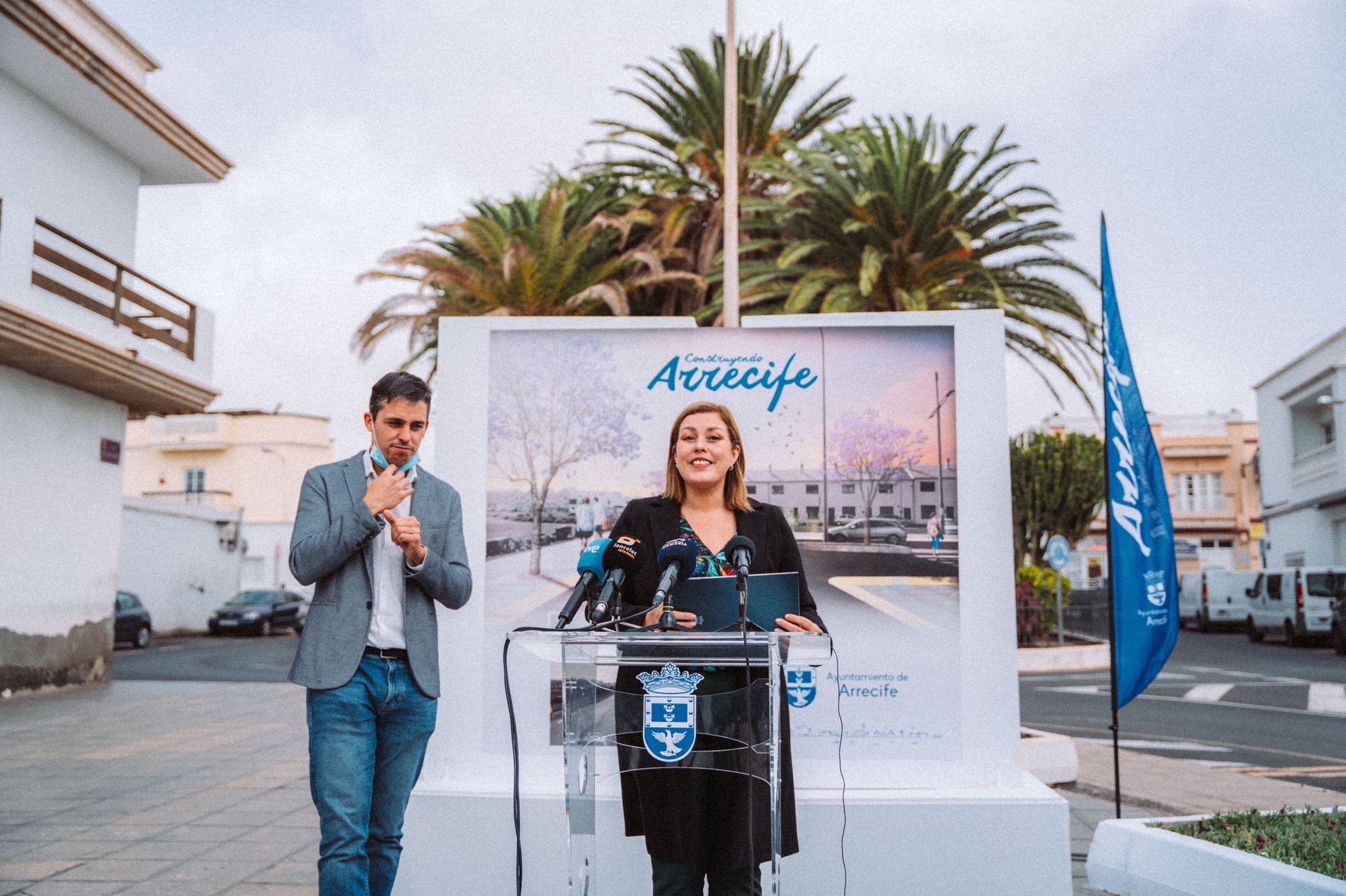 Rueda de prensa para presentar el proyecto para la calle Tenderete