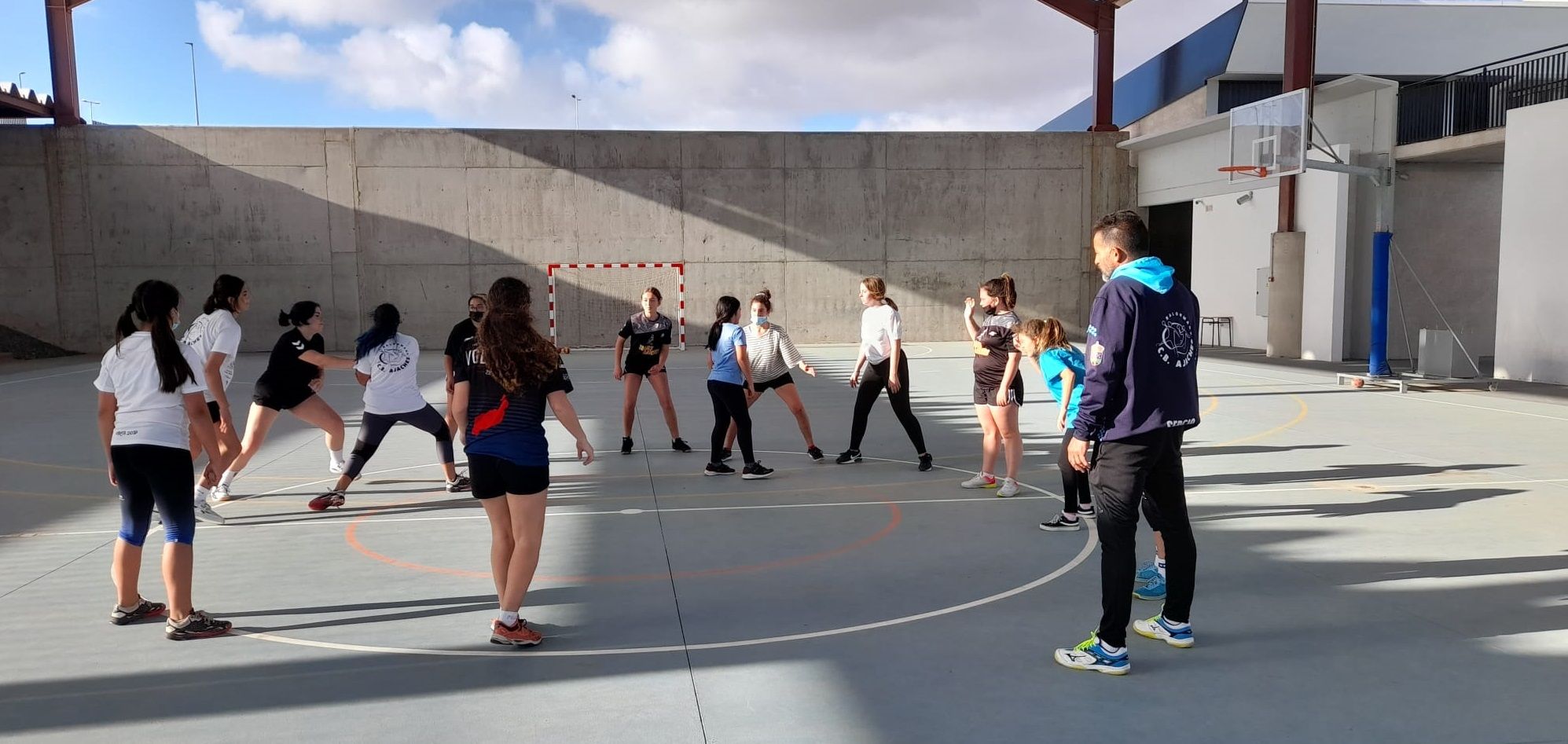 Canchas del colegio de Playa Blanca