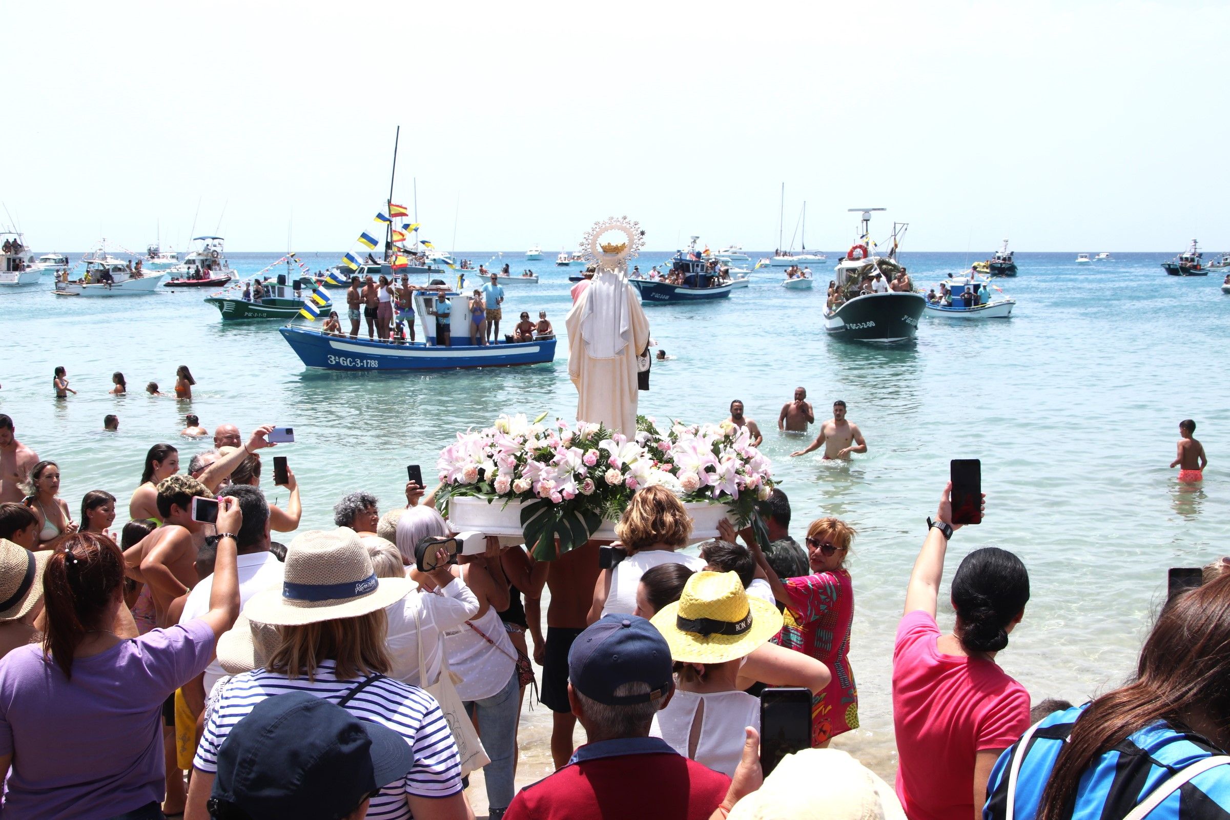 Procesión marítima del Carmen de Playa Blanca 2022