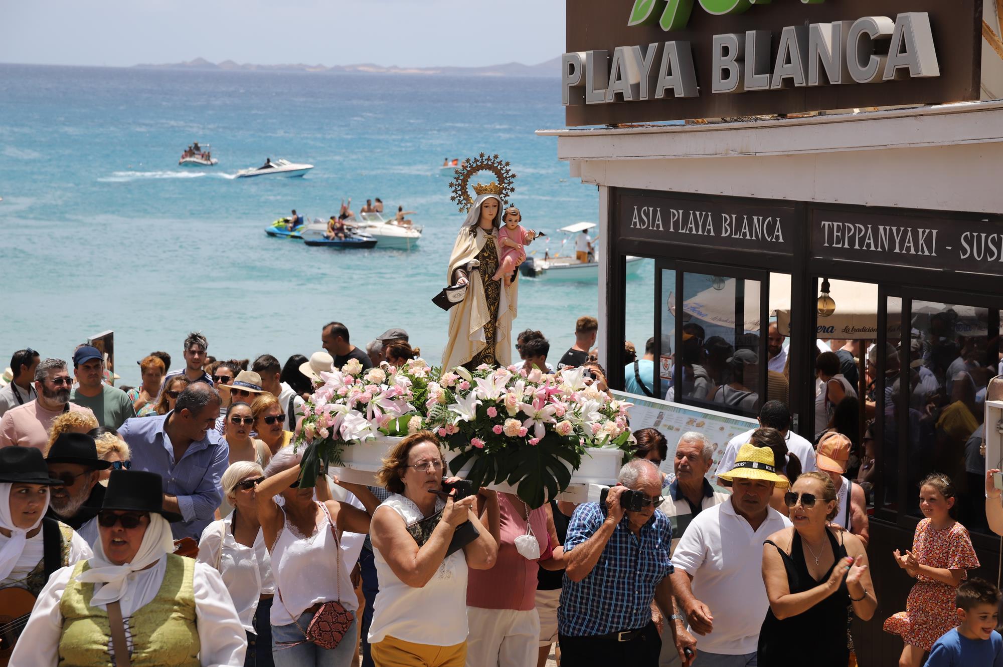 Procesión marítima del Carmen de Playa Blanca 2022