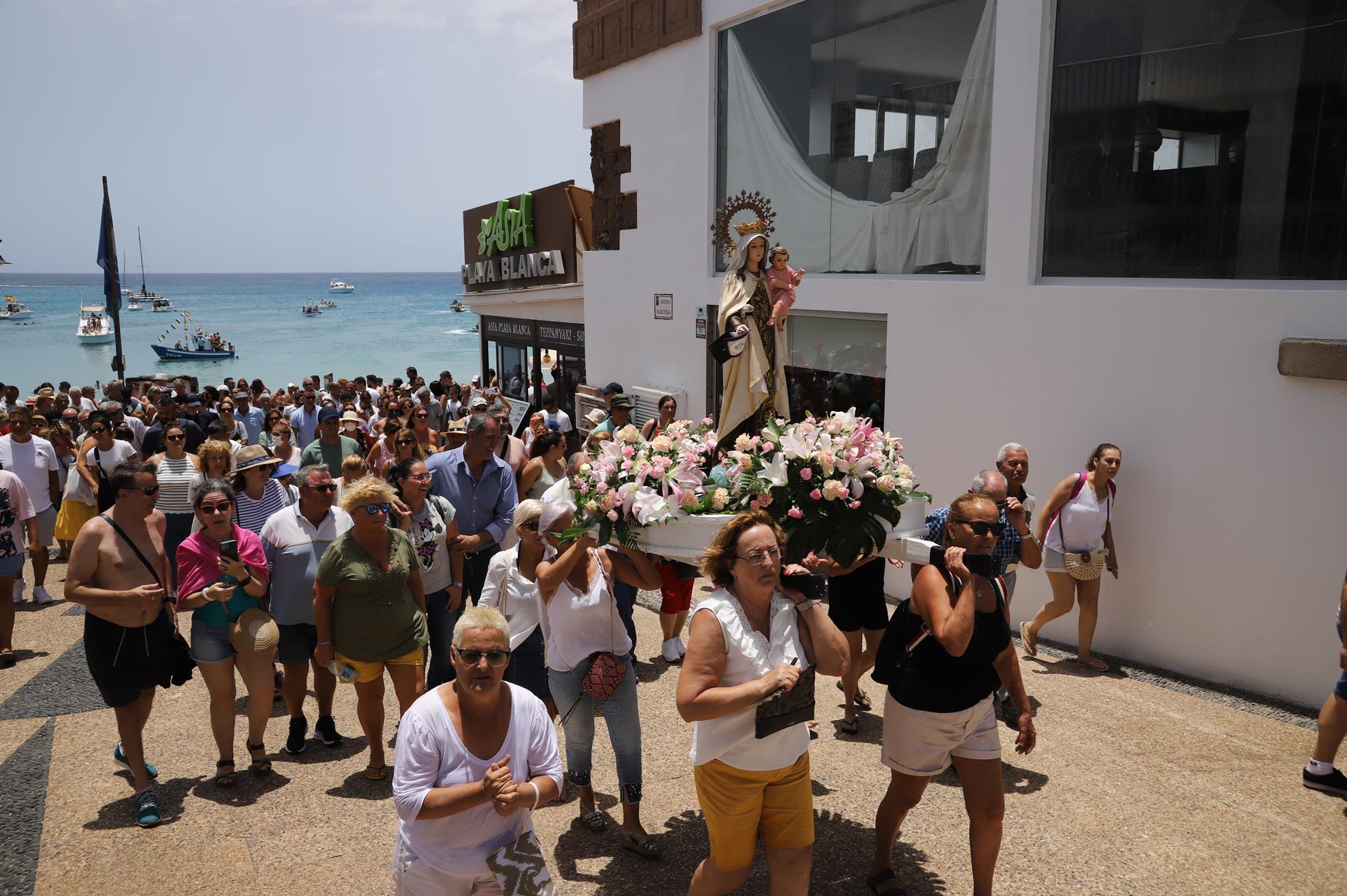 Procesión marítima del Carmen de Playa Blanca 2022