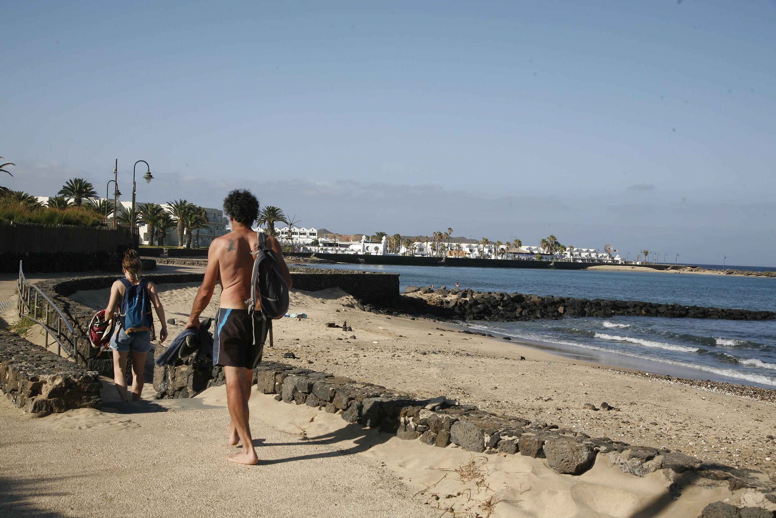 Playa Bastián en Costa Teguise. Foto: José Luis Carrasco.