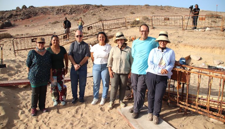 Visita al yacimiento de San Marcial de Rubicón de Yaiza. 