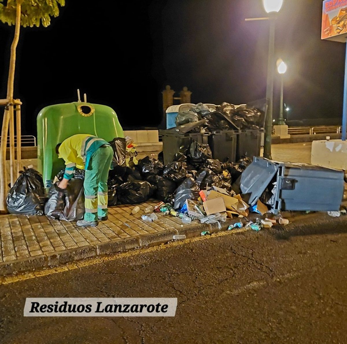 Imágenes de la basura acumulada en el centro de Arrecife