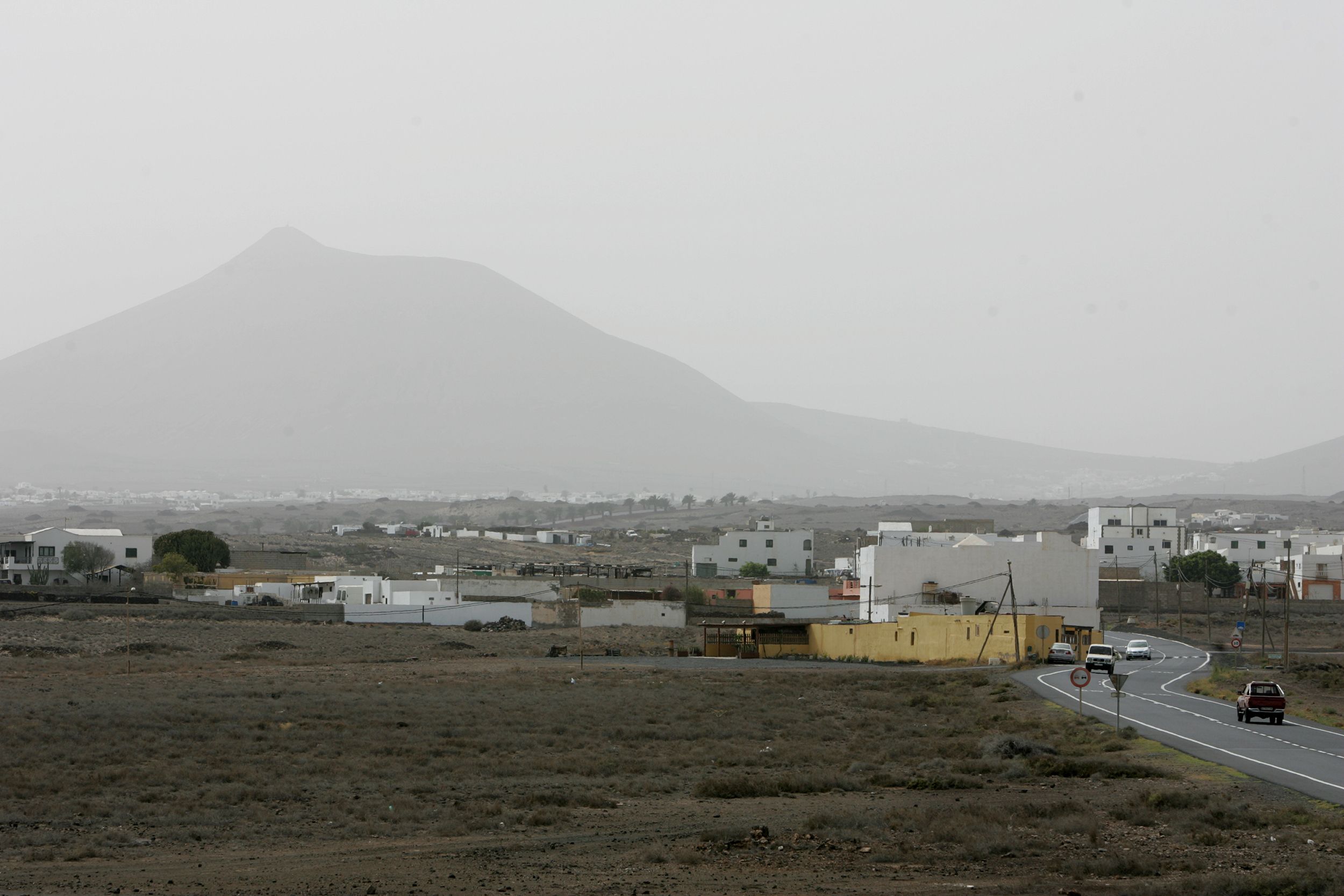 Calima en Arrecife. Foto: Juan Mateos. 