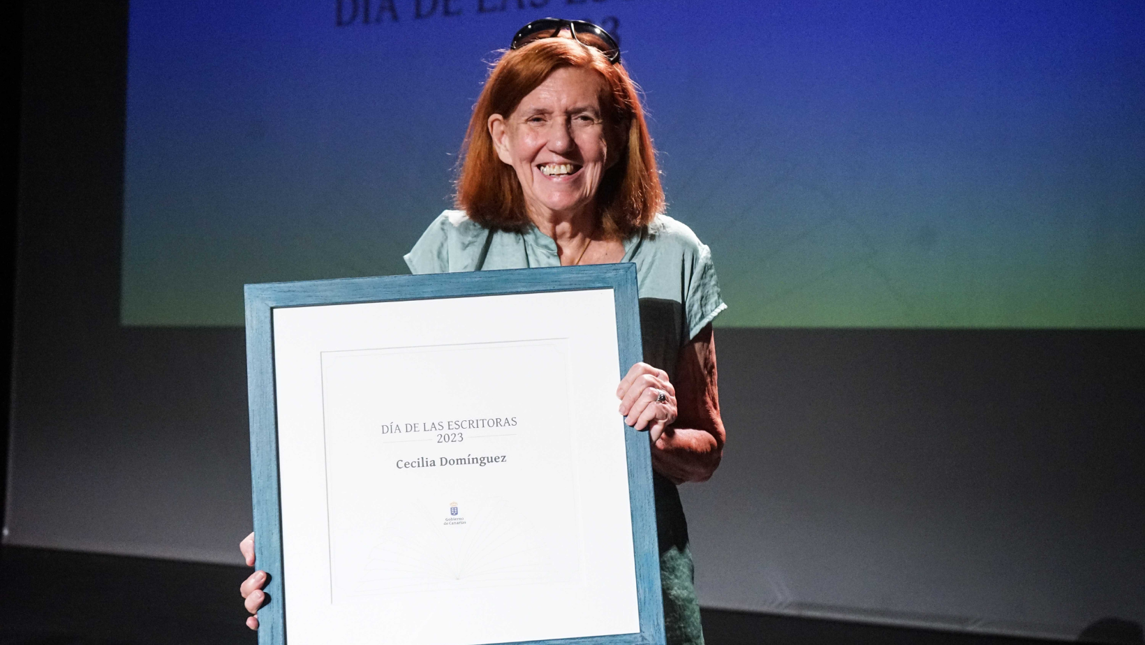 Cecilia Domínguez durante el Día de las Escritoras en 2023