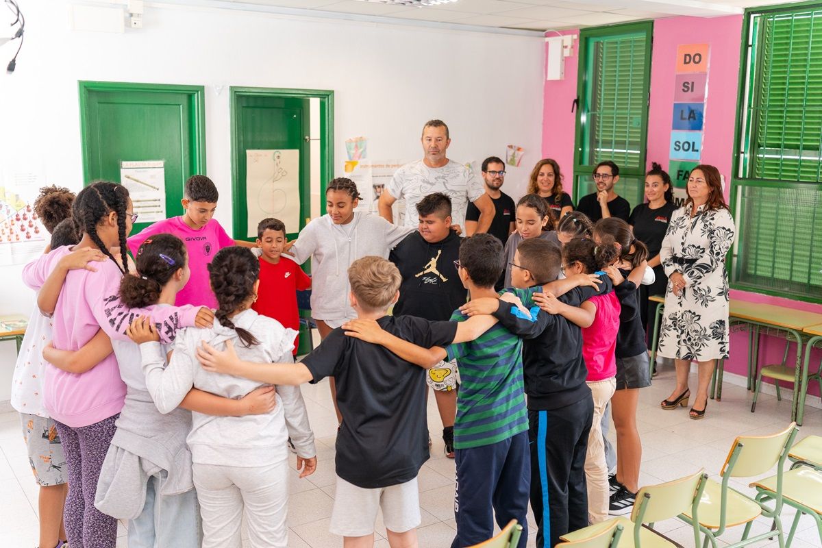 Alumnos y alumnas participando en el proyecto ‘Bullying 1, 2, 3…acción’