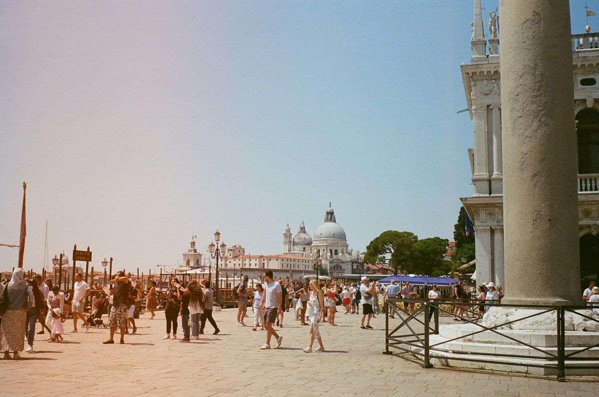 Turistas en Venecia. Turismo