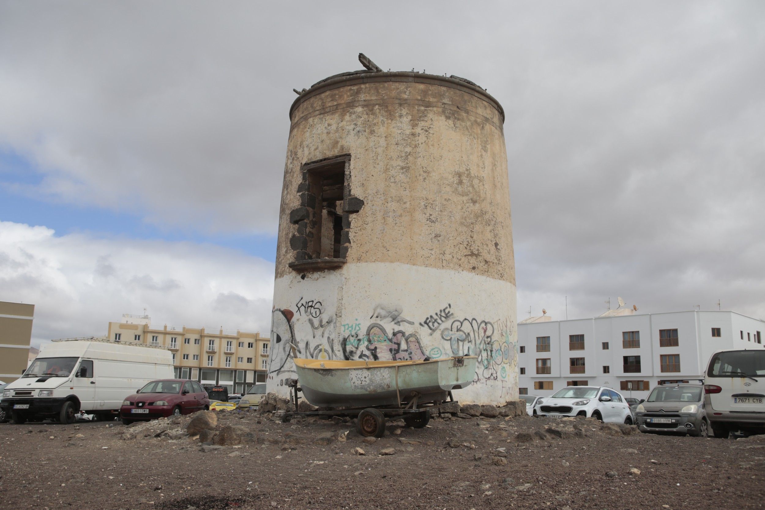 Molino de Cabo Pedro en Arrecife. Foto: Juan Mateos.