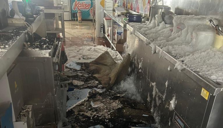 Incendio en un restaurante en Arrecife