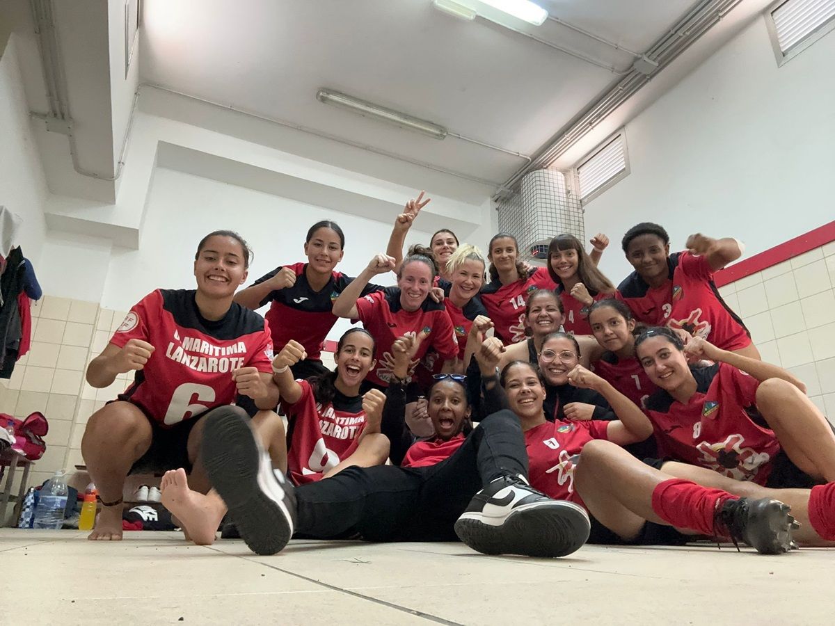 Las jugadoras del Marítima Femenino de Lanzarote