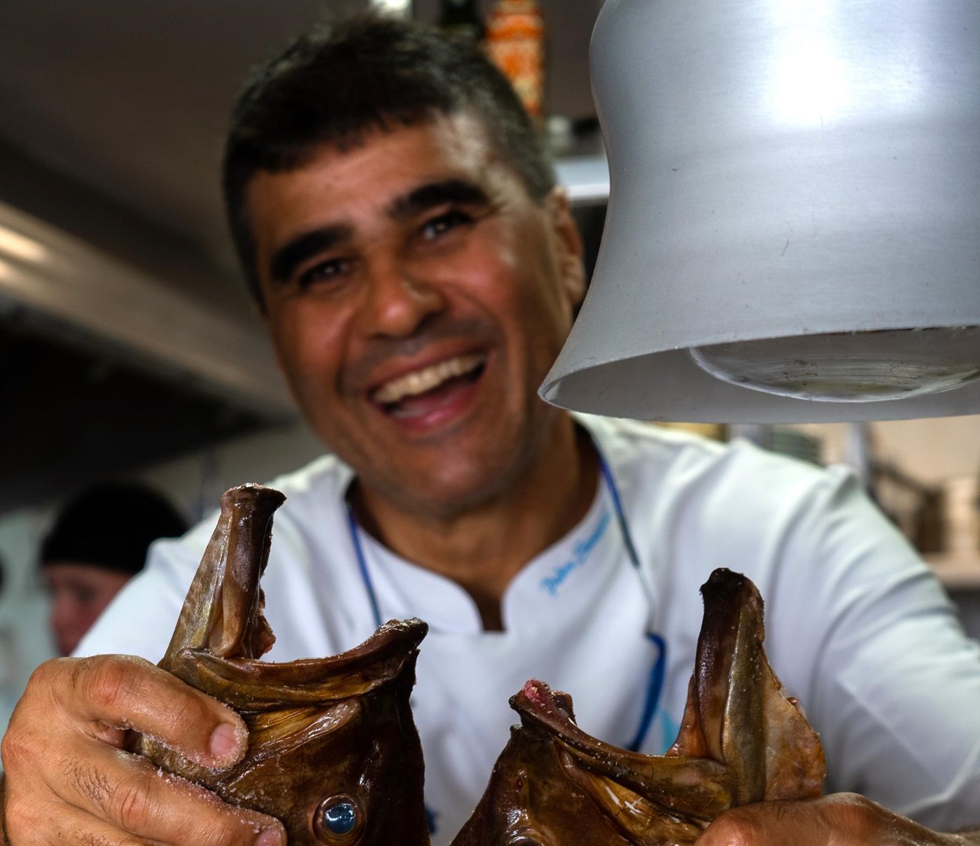 Pedro Santana, cocinero y propietario del restaurante Cocina del Puerto-Santa Brígida en Playa Blanca