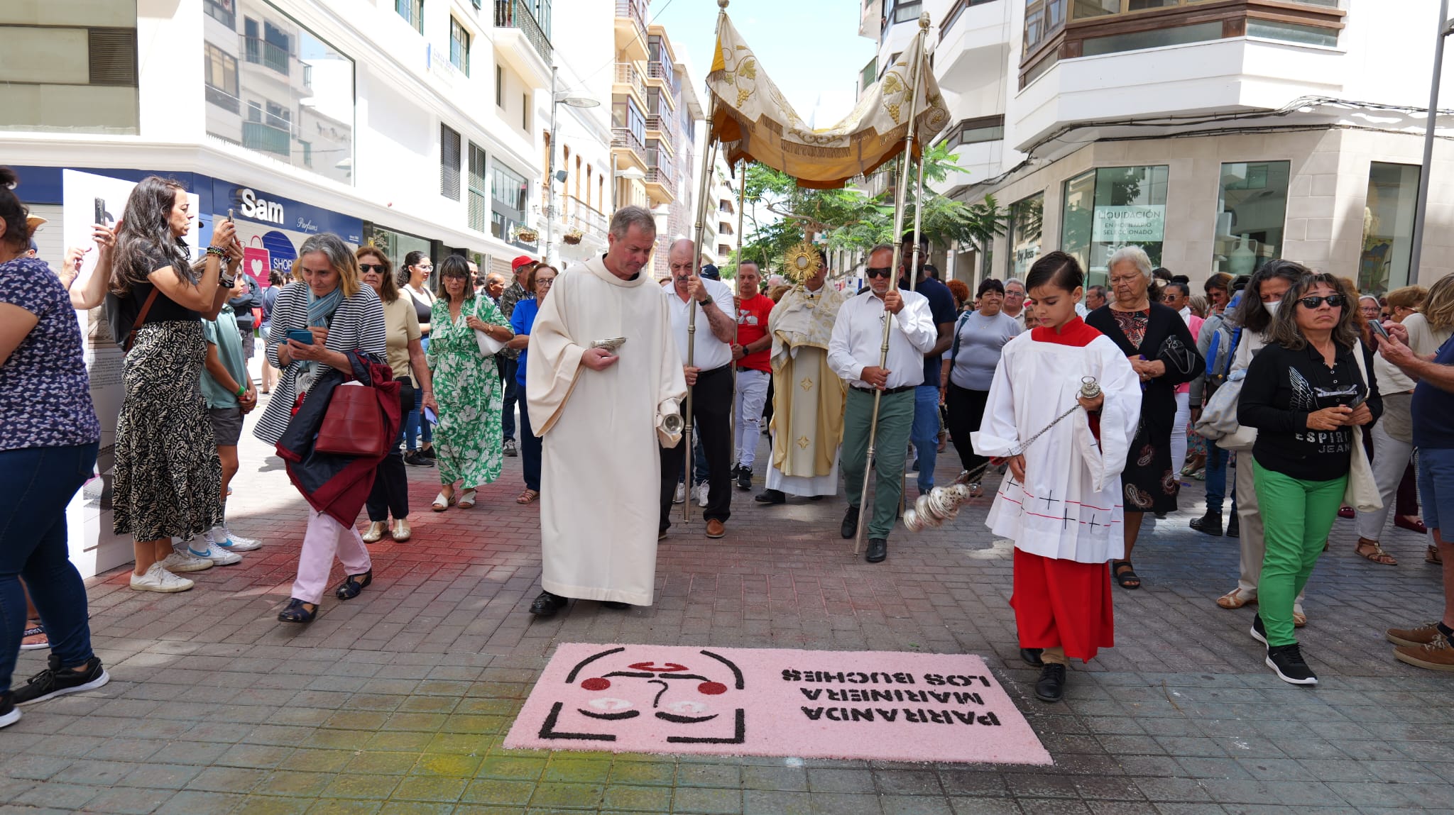 Procesión del Corpus Christi en Arrecife