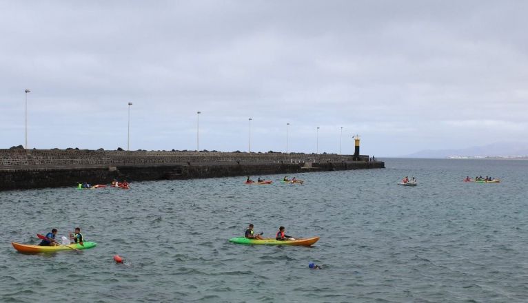 Limpieza de los fondos marinos de Arrecife durante este pasado fin de semana