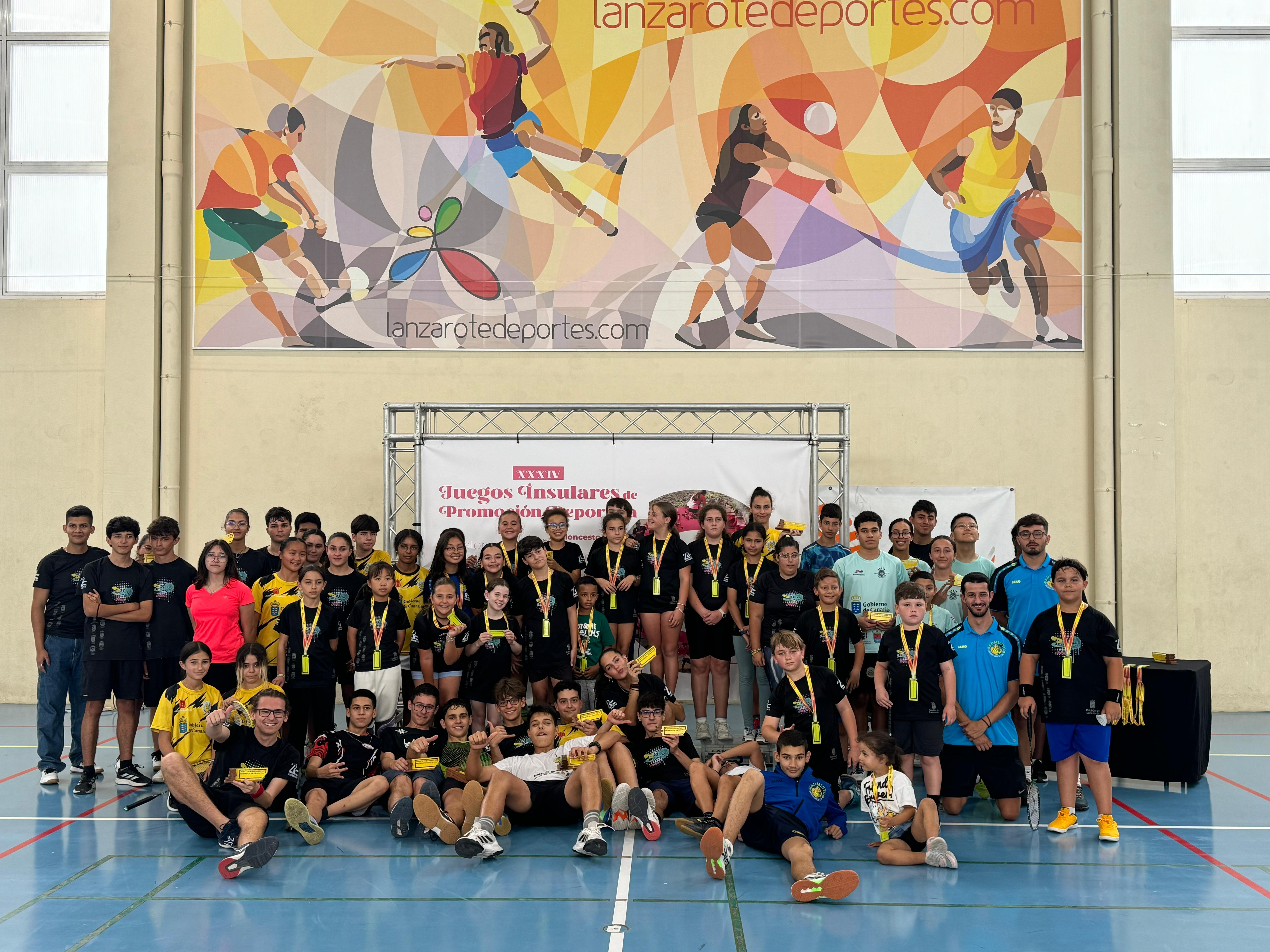 Auria Bádminton Club en sus primeros Juegos Insulares