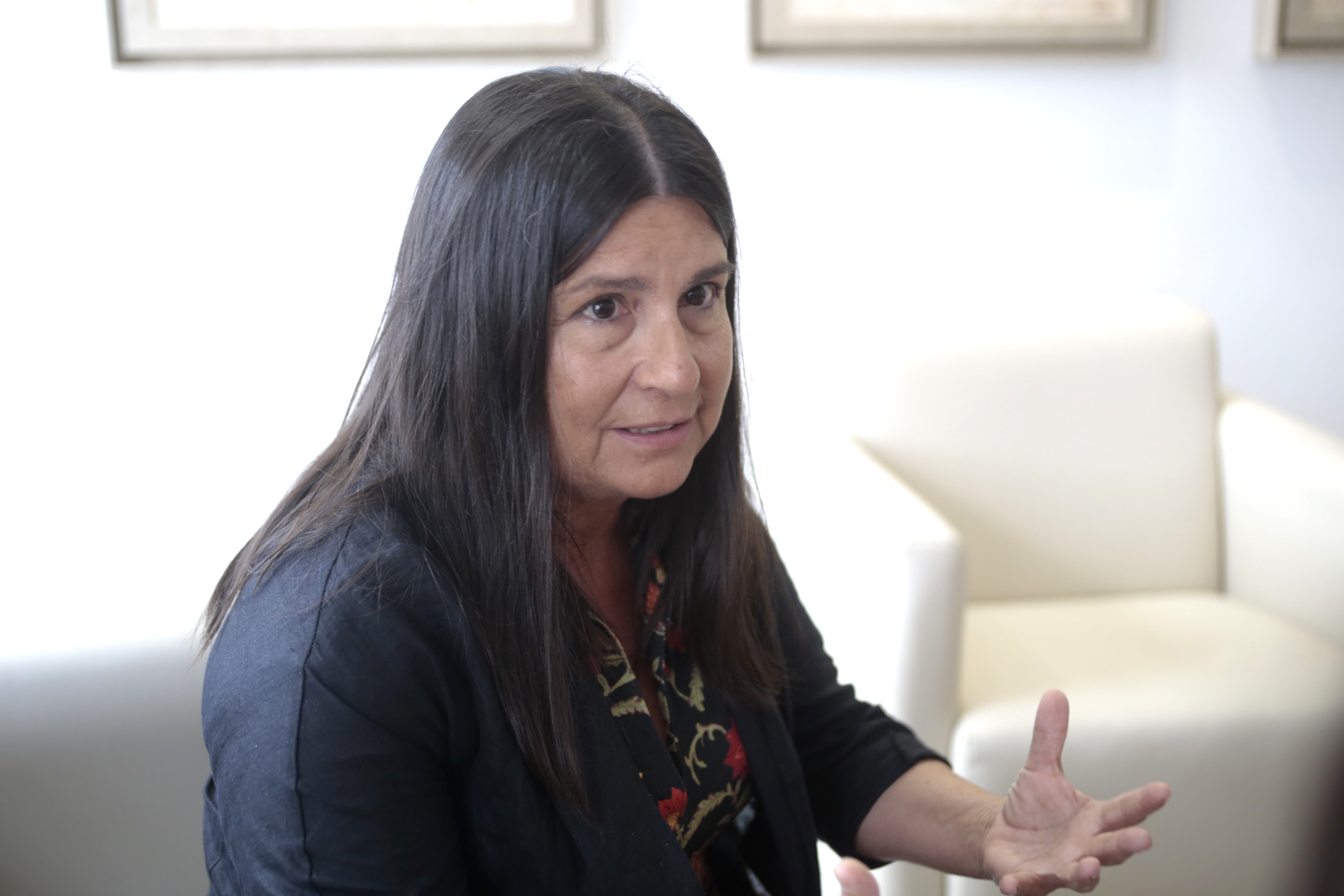 La doctora en Sociología por la ULL Esther Torrado en una entrevista con La Voz. Foto: Juan Mateos.