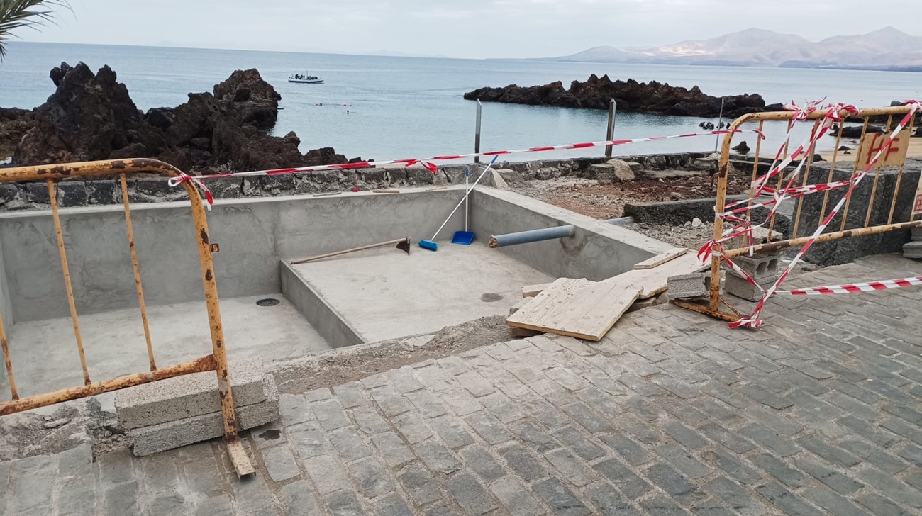 Obras en Playa Chica de Puerto del Carmen