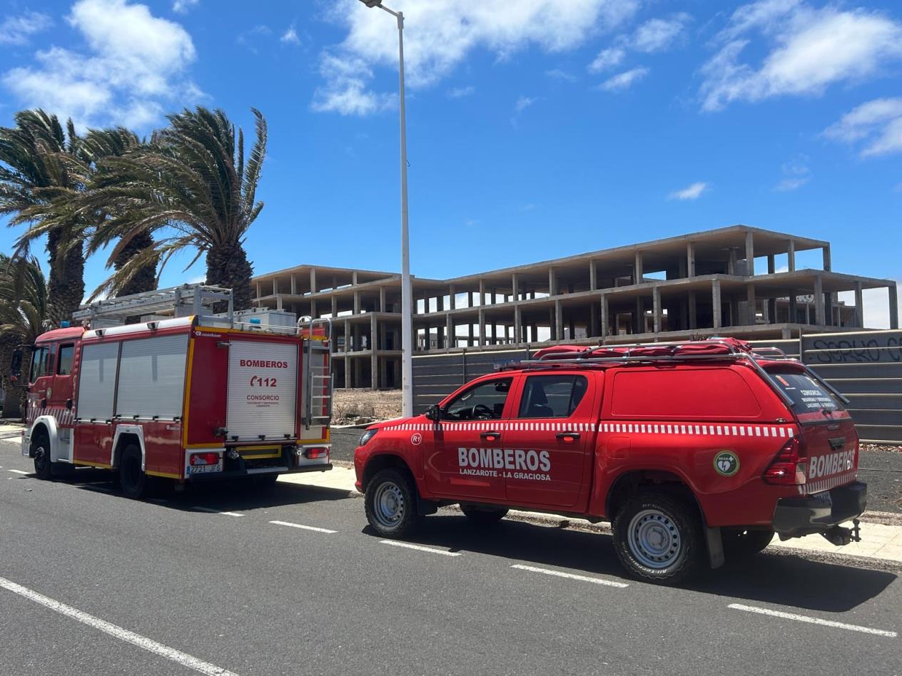 Accidentado en un esqueleto de Costa Teguise