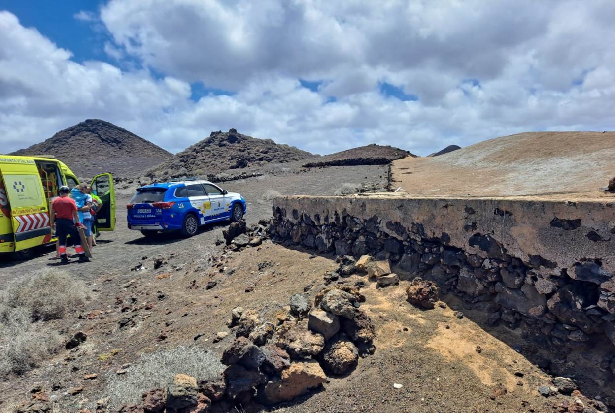 Rescate de una menor en un aljibe de El Golfo