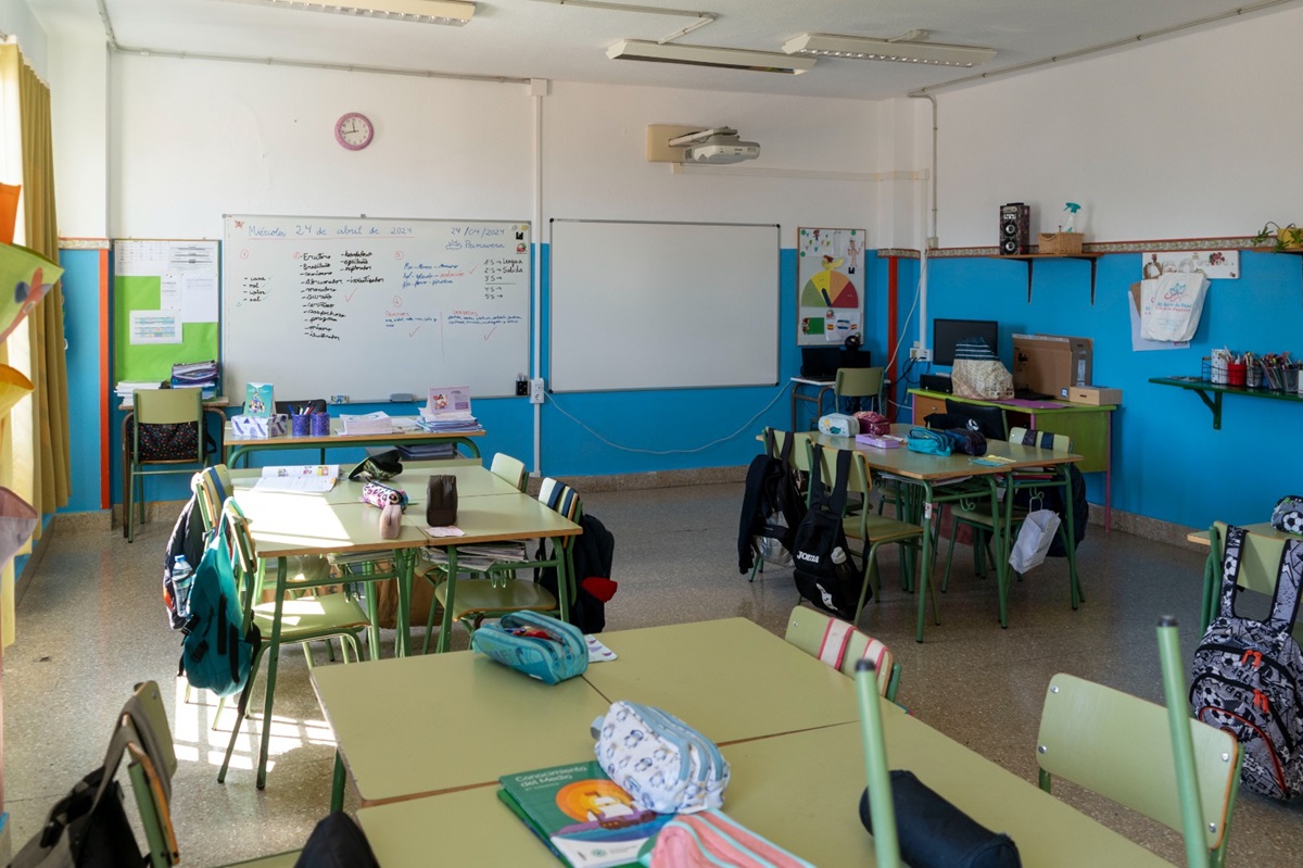 Aula educativa en Canarias