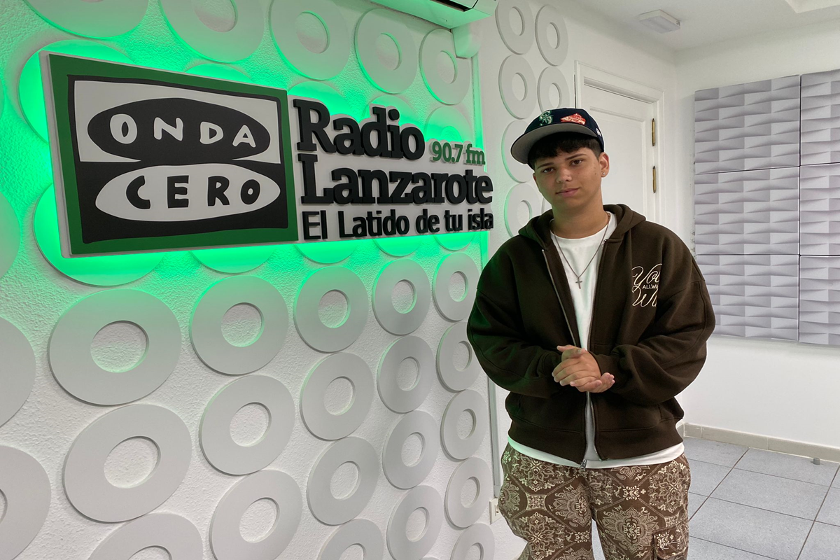 El artista en su visita a Radio Lanzarote el pasado lunes