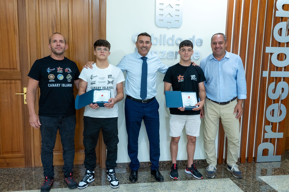 Daniel González y Saulo Hernández después del Campeonato de Europa de Grappling Gi