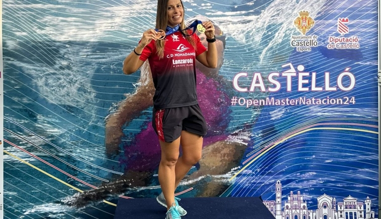 Laura García, ganadora de las dos medallas