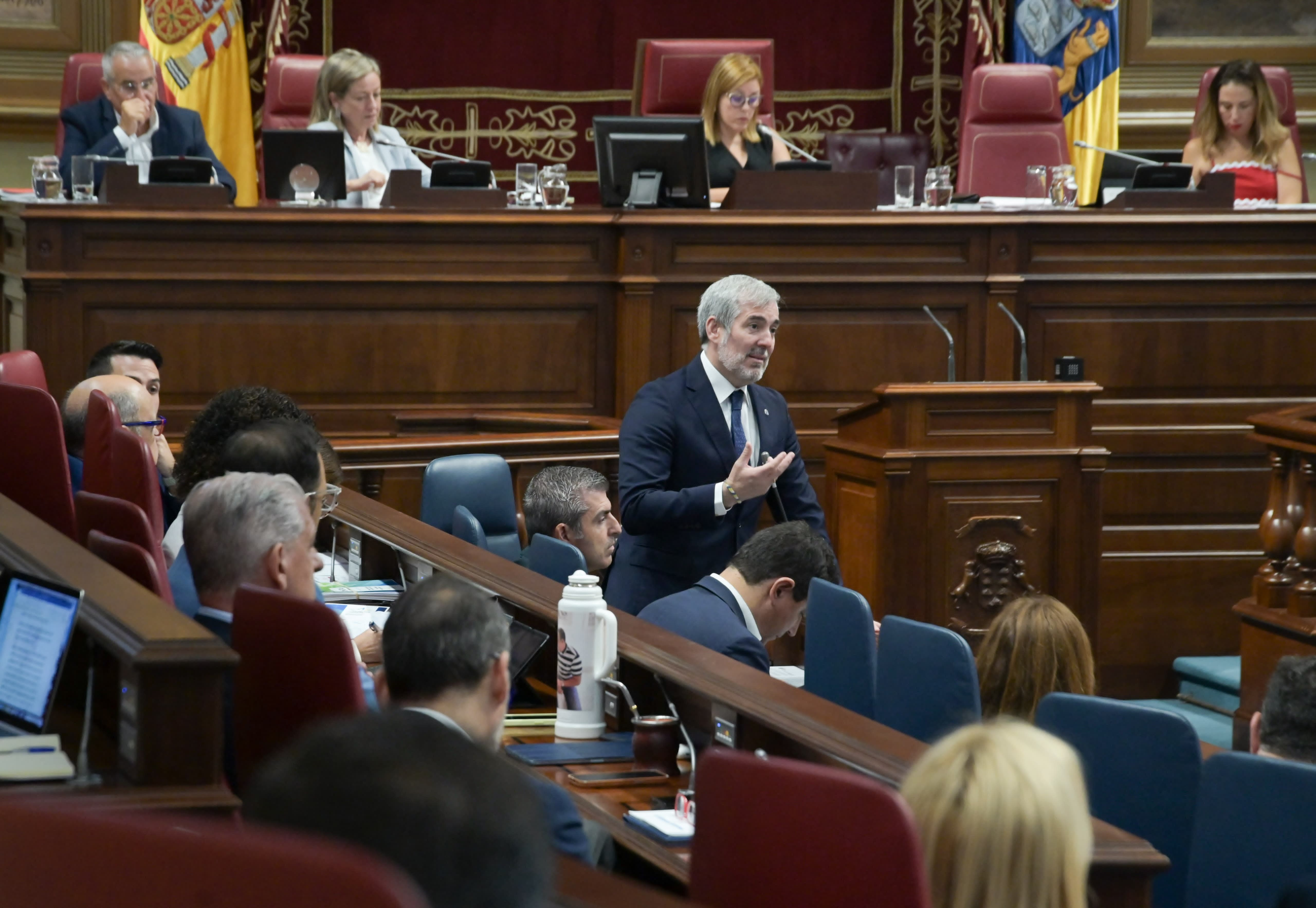 El presidente del Gobierno de Canarias, Fernando Clavijo, en el pleno del Congreso. Foto: Gobcan.