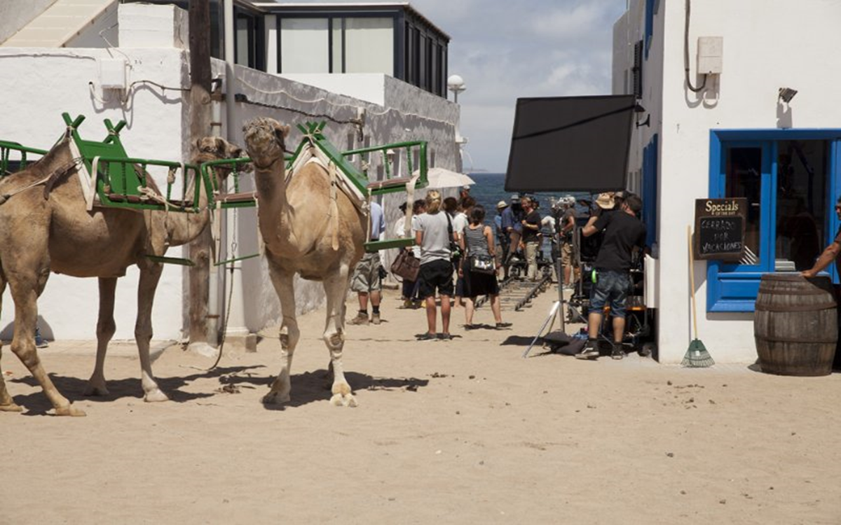 Grabación de la película 'Un verano en Lanzarote' en Famara