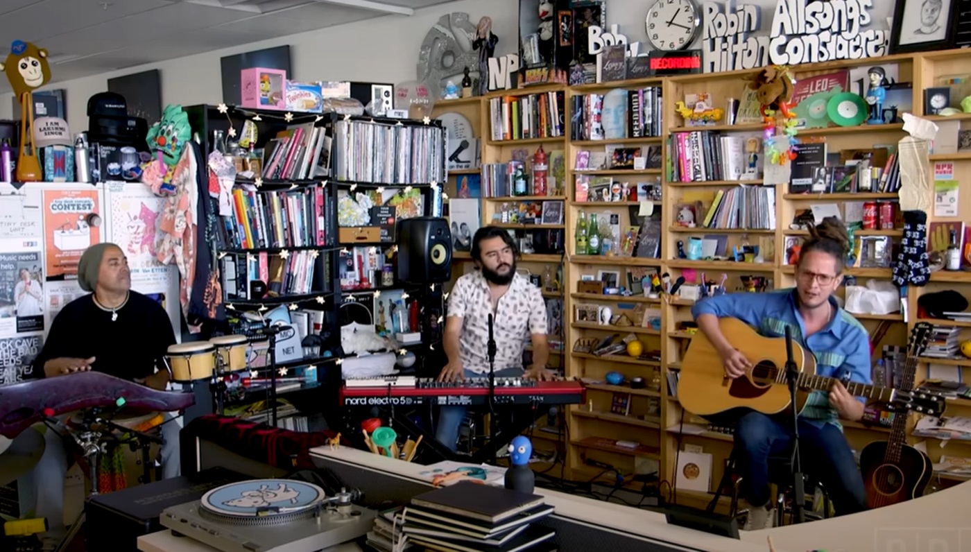 Vicente García y su banda durante un Tiny Desk Concert de la NPR. Tocarán en Teguise este sábado.