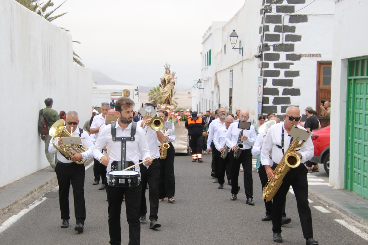 La Villa de Teguise acoge la procesión de la Virgen del Carmen