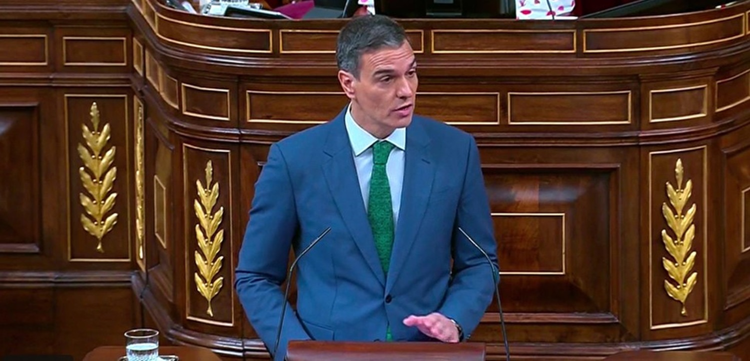 Pedro Sánchez durante su intervención en el Congreso (Foto: Atresmedia)