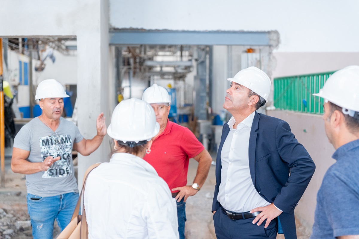 Visita a las obras del Matadero Insular