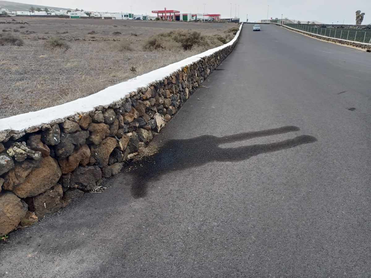 Un lector critica el "mal estado" de una vía en Teguise tras el test del Rallye Isla de Los Volcanes