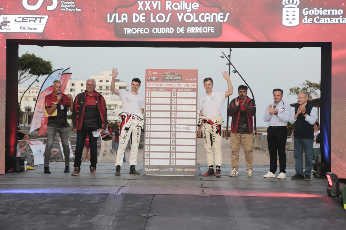 Yohan Rossel y Florian Barral, líderes en la primera fase del 26º Rallye Isla de Los Volcanes (Foto: Juan Mateos)