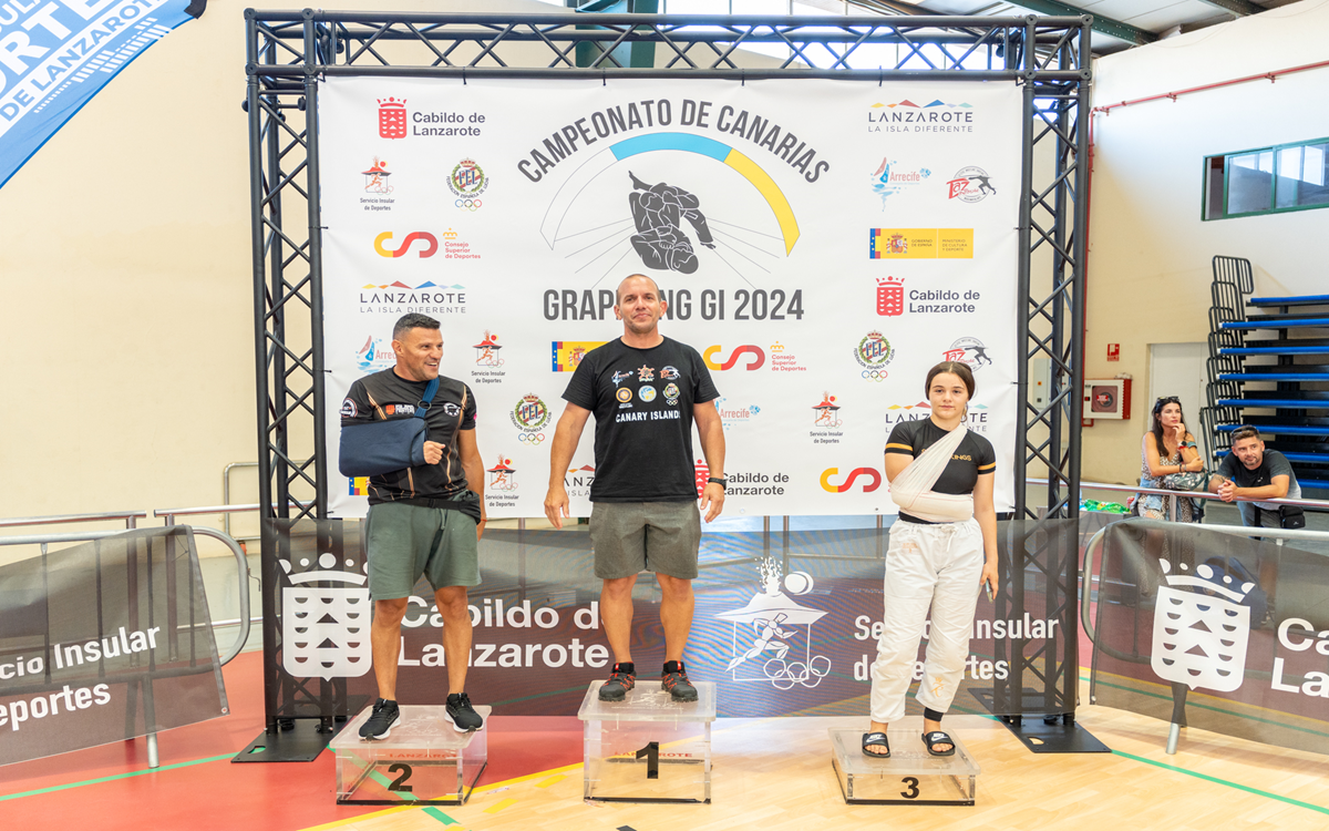 Victoria del club de artes marciales Taz Lanzarote en el Campeonato de Canarias de Grappling Gi