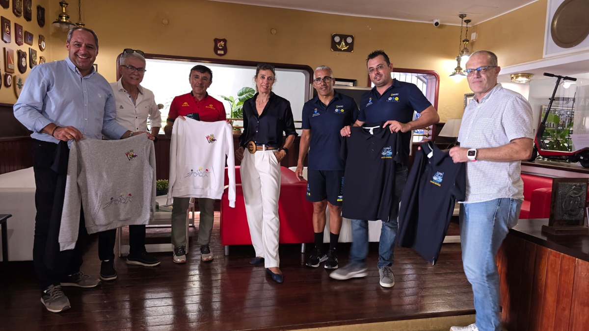 Visita del presidente de la Federación Española de Triatlón