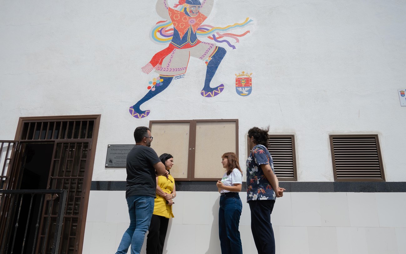 Mural en la sede de Los Buches